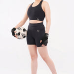 Black High-Waisted Tight Shorts for Women
