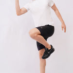 Black Tactical Training Shorts for Men with Built-In Liner