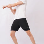Black Tactical Training Shorts for Men with Built-In Liner