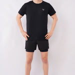 Black Quick-Dry Performance T-Shirt for Men