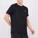 Black Quick-Dry Performance T-Shirt for Men