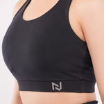 Black High-Impact Sports Bra for Women