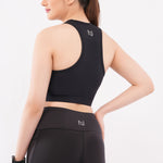 Black High-Impact Sports Bra for Women