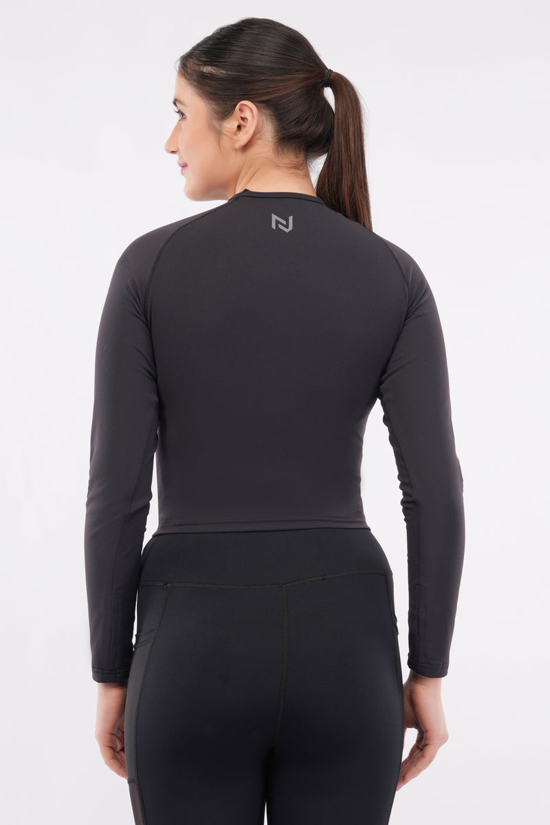 SculptFit | Long Sleeve Crop Top