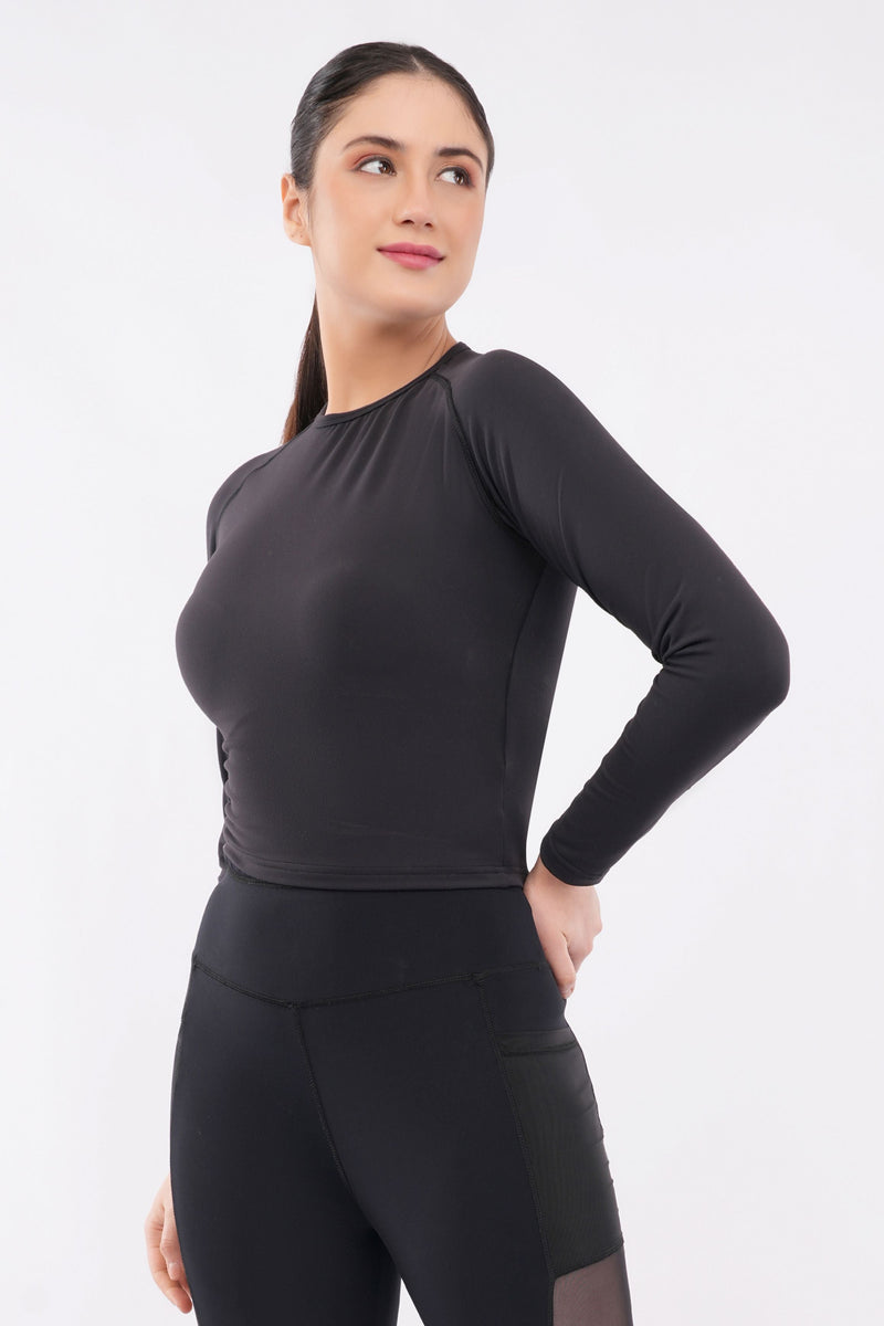 SculptFit | Long Sleeve Crop Top