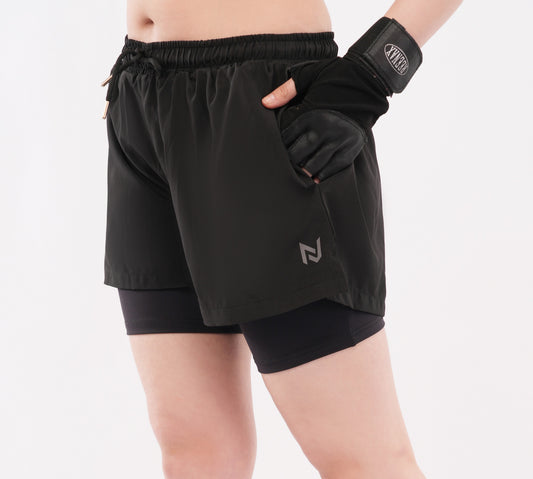 Women's 2-in-1 Compression Shorts